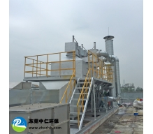 五金家具廠噴涂廢氣處理（催化燃燒法+過(guò)濾）